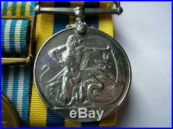 Korea 1950 1953 British & UN Korean War medal pair Gnr J De La Haye RA