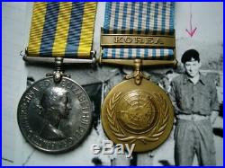 Korea 1950 1953 British & UN Korean War medal pair Gnr McKissick RA & History