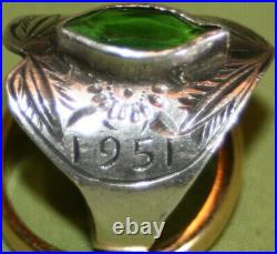 Korea 1951 Korean War Silver Trench Art Ring Size 9 (adjustable)