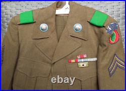 Korea US Army 24th Infantry Uniform Ike Field Jacket with Medals, Ribbons Patches