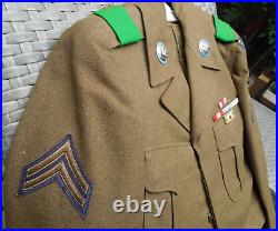 Korea US Army 24th Infantry Uniform Ike Field Jacket with Medals, Ribbons Patches