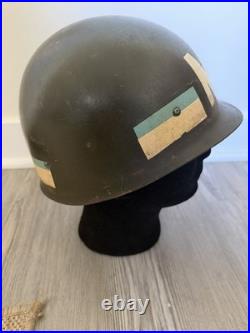 Korea US M1 Helmet Liner Westinghouse Painted 361st MP Co Ohio Liner Only