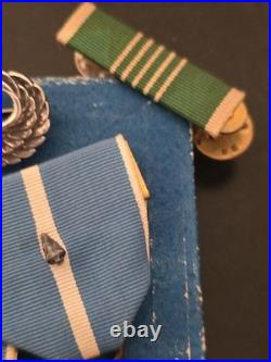 Korea War Medals + Sterling Silver Jump Wings+Good Conduct Medal in Box