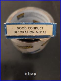 Korea War Medals + Sterling Silver Jump Wings+Good Conduct Medal in Box