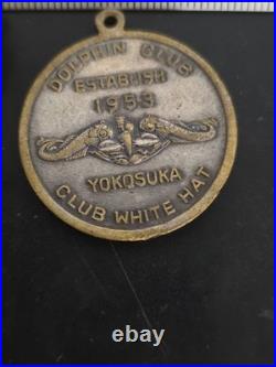 Korea War Navy Sterling Silver Sub Badge + Brnze Star Medal + 1953 Enlisted Club