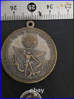 Korea War Navy Sterling Silver Sub Badge + Brnze Star Medal + 1953 Enlisted Club