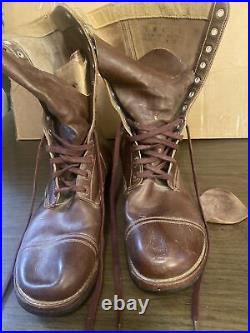 Korea war red brown boots