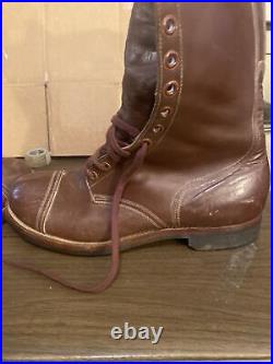 Korea war red brown boots