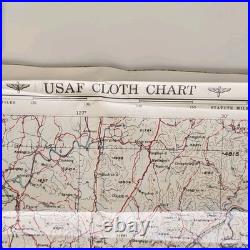 Korean Cold War Silk Map Evade Escape 1951 1st Ed. US Air Force CL WJ-1 Korea