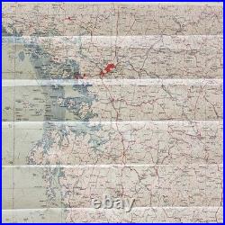 Korean Cold War Silk Map Evade Escape 1951 1st Ed. US Air Force CL WJ-1 Korea