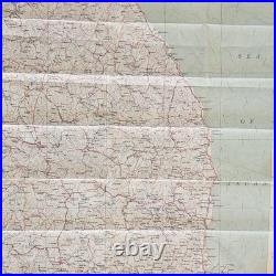 Korean Cold War Silk Map Evade Escape 1951 1st Ed. US Air Force CL WJ-1 Korea