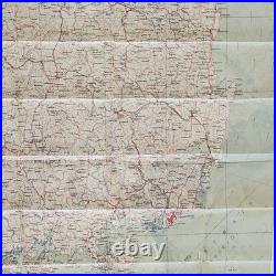 Korean Cold War Silk Map Evade Escape 1951 1st Ed. US Air Force CL WJ-1 Korea
