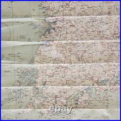 Korean Cold War Silk Map Evade Escape 1951 1st Ed. US Air Force CL WJ-1 Korea