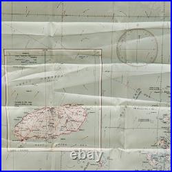 Korean Cold War Silk Map Evade Escape 1951 1st Ed. US Air Force CL WJ-1 Korea