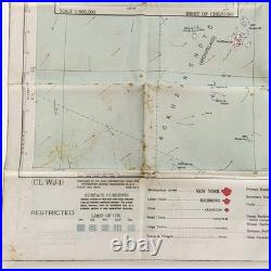Korean Cold War Silk Map Evade Escape 1951 1st Ed. US Air Force CL WJ-1 Korea