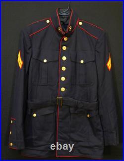 Korean Cold War USMC Corporal Dress Uniform Blouse EM Gold EGA Collar Emblems