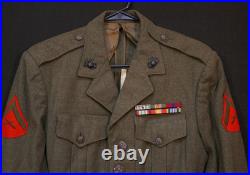 Korean Cold War USMC Marine Corps Coat Wool M1951 Lance Corporal 36R Uniform