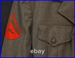 Korean Cold War USMC Marine Corps Coat Wool M1951 Lance Corporal 36R Uniform