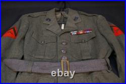 Korean Cold War USMC Marine Corps Coat Wool M1951 Lance Corporal 36R Uniform