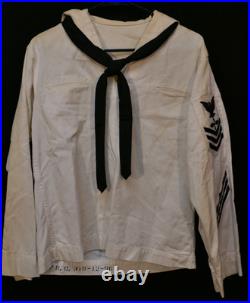 Korean Cold War USN Navy Aviation Machinist Mate 1st Class Jumper Middy WAGNER