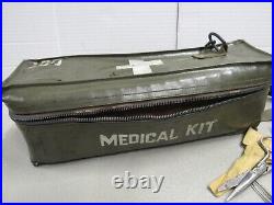 Korean Era US Air Force Medical Kit Type TT1 &Contents USAF Zipper Fabric DAMAGE