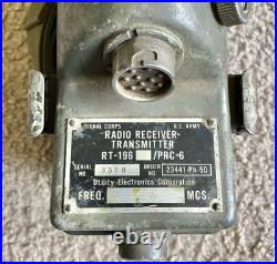 Korean-Vietnam War US Army Signal Corps Radio Receiver Transmitter RT-196 PRC-6