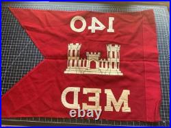 Korean War 140 Engineers Med Guidon Dated 1953
