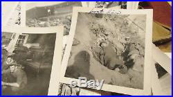 Korean War 180th Infantry Thunderbird Photograph Lot, Dog Tag, Ammo Belt & More
