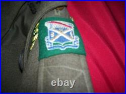 Korean War 18th Infantry 1st Division Uniform Group With Theater Made Patces