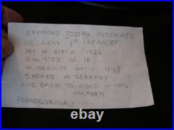 Korean War 18th Infantry 1st Division Uniform Group With Theater Made Patces