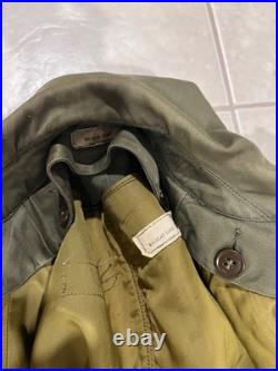 Korean War 1946 Dated Overcoat Large Regular OD 7 Sateen Wool US ARMY