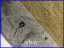 Korean War 1946 Dated Overcoat Large Regular OD 7 Sateen Wool US ARMY
