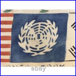 Korean War 1950-53 Returned From Hell US Soldier Souvenir Silk Hanky Blood Chit