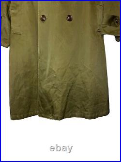 Korean War 1950s Officers Trench Coat Overcoat Size Regular Medium