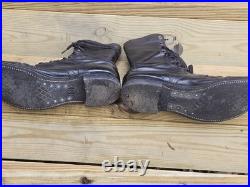 Korean War 1950s Size 9.5 Reg Black US Army Jump Combat/ Paratrooper Boots Mens