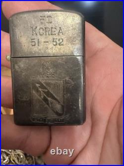 Korean War 1951-52 4th FIW USAF F-86 Fighter Pilot Named Silver 950 Trench Art Korean War 1951-52 4th FIW USAF F-86 Fighter Pilot Named Silver 950 Trench Art