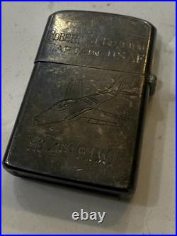 Korean War 1951-52 4th FIW USAF F-86 Fighter Pilot Named Silver 950 Trench Art