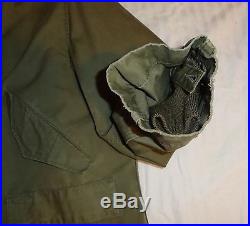 Korean War 1951 Military Overcoat Parka Type Pile Liner Cold Weather Sz Small