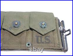 Korean War 1951 OD M-1923 Cartridge Belt Dismounted 30 Cal Original (C)