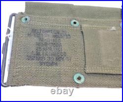Korean War 1951 OD M-1923 Cartridge Belt Dismounted 30 Cal Original (C)