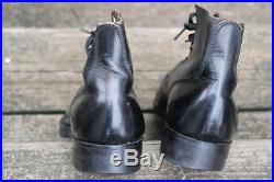 Korean War 1951 Uniform Boots Captoe Service Shoes 9 E National Shoe Co Leather