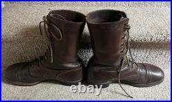 Korean War 1952 Brown Combat Paratrooper Jump Boots Size 10.5R