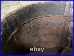 Korean War 1952 Brown Combat Paratrooper Jump Boots Size 10.5R