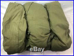 Korean War 1952 USMC Marines Sleeping Bag, Military, Vintage, Original, Down, Liner