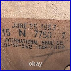 Korean War 1953 American Jump Boots Size 15 N Mint Unissued READ DESCRIPTION