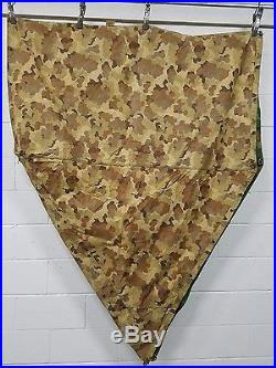 Korean War 1953 USMC Marine Corps Shelter Half Camouflage Canvas Tent NOS