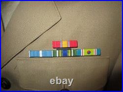 Korean War, 1958, USMC Officer Khaki Dress Service Uniform, Lt. Col, Named