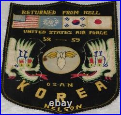 Korean War 1959 US AIR FORCE Bomber Tour Theater Made Jacket Patch 11 1/2