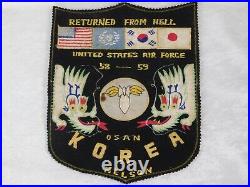 Korean War 1959 US AIR FORCE Bomber Tour Theater Made Jacket Patch 11 1/2