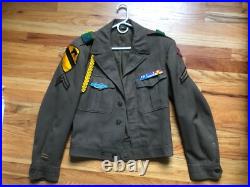 Korean War 1st Cavalry Div US Army Ike Jacket Uniform Decorated